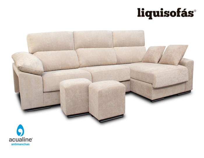 SOFÁ CHAISE LONGUE RECLINABLE Y...