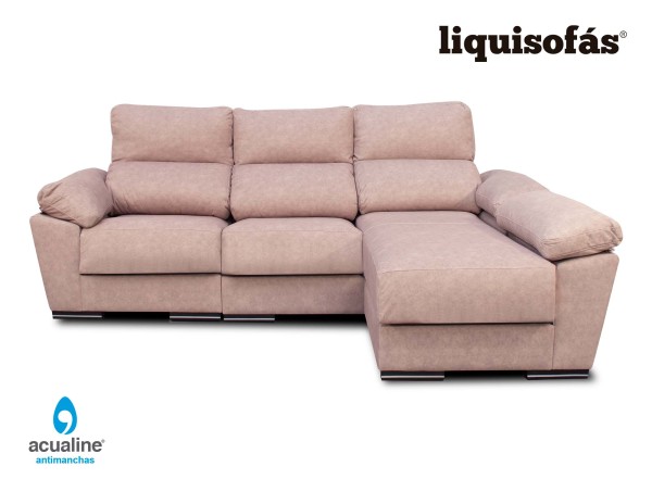 SOFÁ CHAISE LONGUE RECLINABLE Y DESLIZANTE MOD. INK