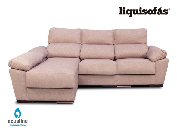 SOFÁ CHAISE LONGUE RECLINABLE Y DESLIZANTE MOD. INK