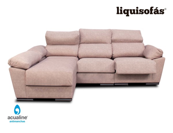 SOFÁ CHAISE LONGUE RECLINABLE Y DESLIZANTE MOD. INK