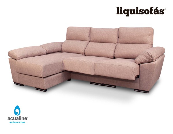 SOFÁ CHAISE LONGUE RECLINABLE Y DESLIZANTE MOD. INK
