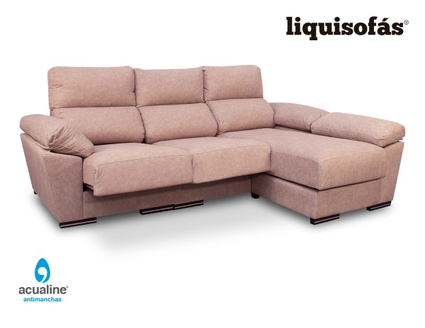 SOFÁ CHAISE LONGUE RECLINABLE Y DESLIZANTE MOD. INK