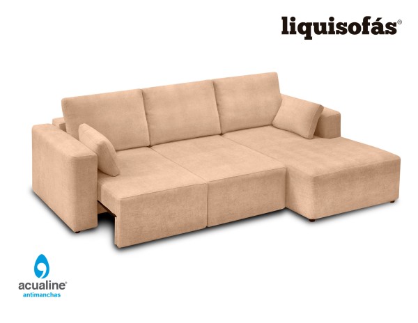 SOFÁ CHAISE LONGUE DESLIZANTE FRONTAL MOD. HONOLULU