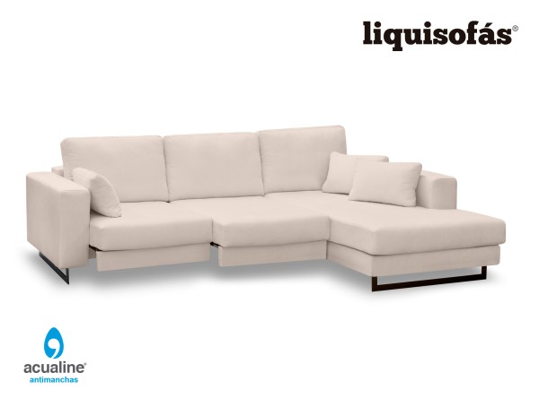 SOFÁ CHAISE LONGUE DESLIZANTE AL SUELO MOD. MILWAUKEE