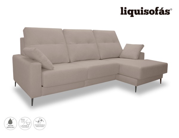 SOFÁ CHAISE LONGUE DESLIZANTE FRONTAL MOD. FLANDES