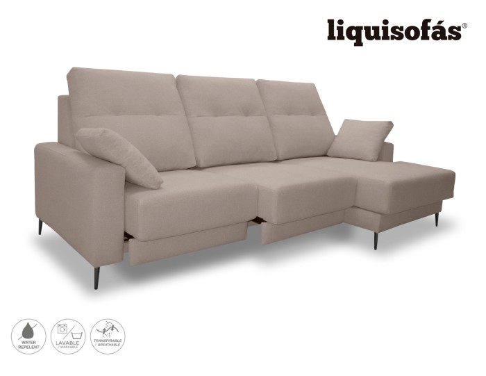 SOFÁ CHAISE LONGUE DESLIZANTE FRONTAL...