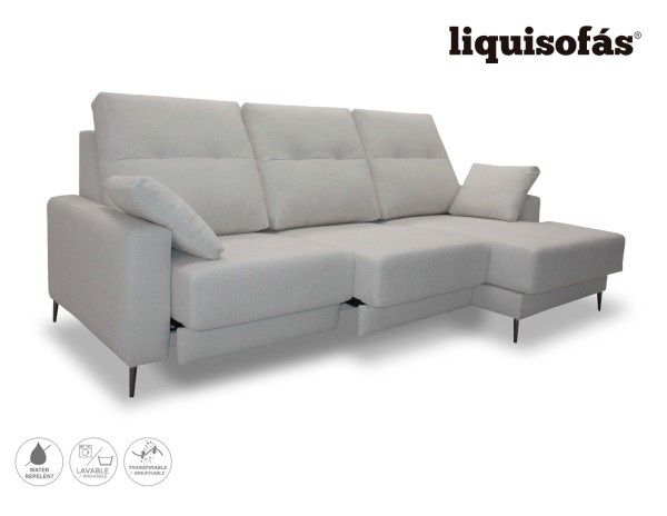 SOFÁ CHAISE LONGUE DESLIZANTE FRONTAL MOD. FLANDES
