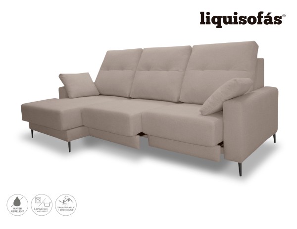 SOFÁ CHAISE LONGUE DESLIZANTE FRONTAL MOD. FLANDES
