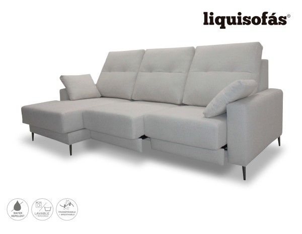 SOFÁ CHAISE LONGUE DESLIZANTE FRONTAL MOD. FLANDES