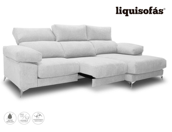 CHAISELONGUE DESLIZANTE FRONTAL Y RECLINABLE MOD. CALCIO