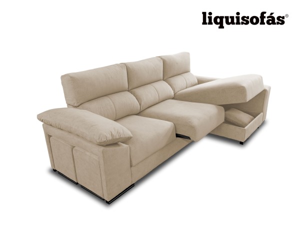 SOFÁ CHAISE LONGUE DESLIZANTE CON ARCÓN MOD. ALAMEDA