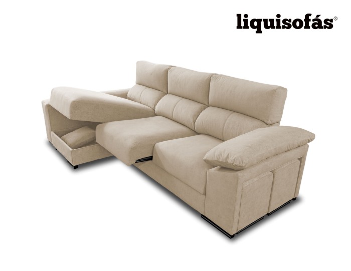 SOFÁ CHAISE LONGUE DESLIZANTE CON...