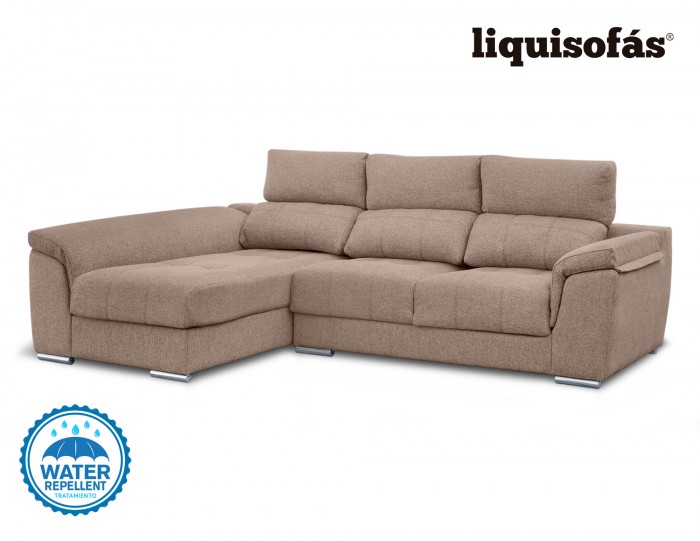 SOFÁ CHAISELONGUE DESLIZANTE Y RECLINABLE MOD. GISELE