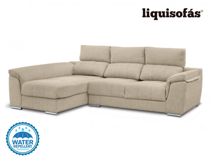 SOFÁ CHAISELONGUE DESLIZANTE Y RECLINABLE MOD. GISELE