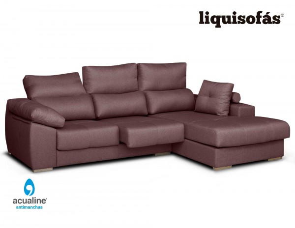SOFÁ CHAISELONGUE DESLIZANTE Y RECLINABLE MOD. LIBA