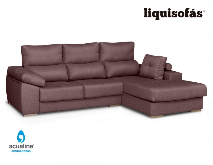 SOFÁ CHAISELONGUE DESLIZANTE Y RECLINABLE MOD. LIBA