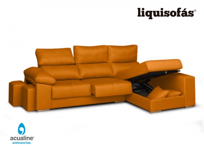 SOFÁ CHAISELONGUE DESLIZANTE Y RECLINABLE MOD. YUCA