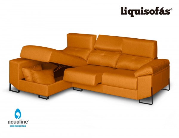 SOFÁ CHAISELONGUE DESLIZANTE Y CON ARCÓN MOD. CAPRI
