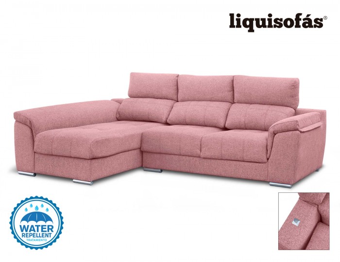 SOFÁ CHAISELONGUE DESLIZANTE Y RECLINABLE MOD. GISELE