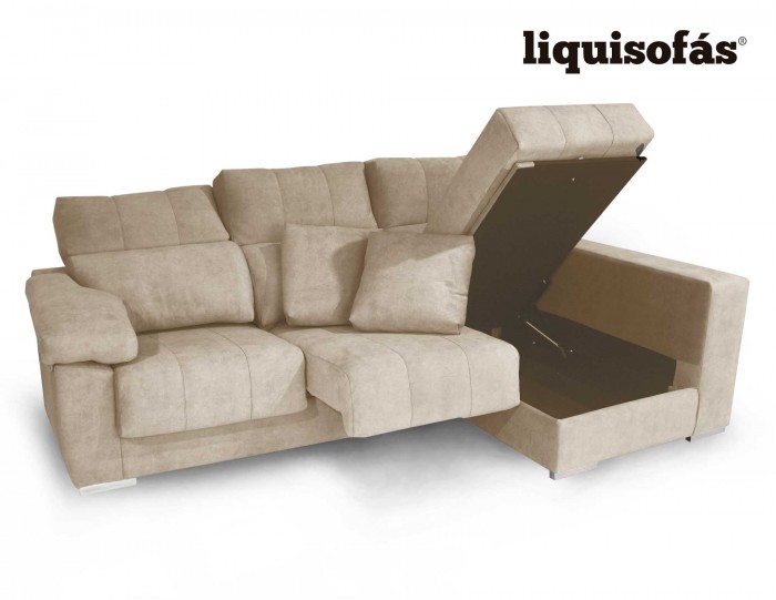 SOFÁ CHAISELONGUE DESLIZANTE Y CON ARCÓN MOD. LEPE