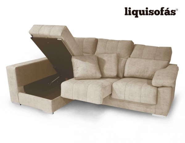 SOFÁ CHAISELONGUE DESLIZANTE Y CON ARCÓN MOD. LEPE