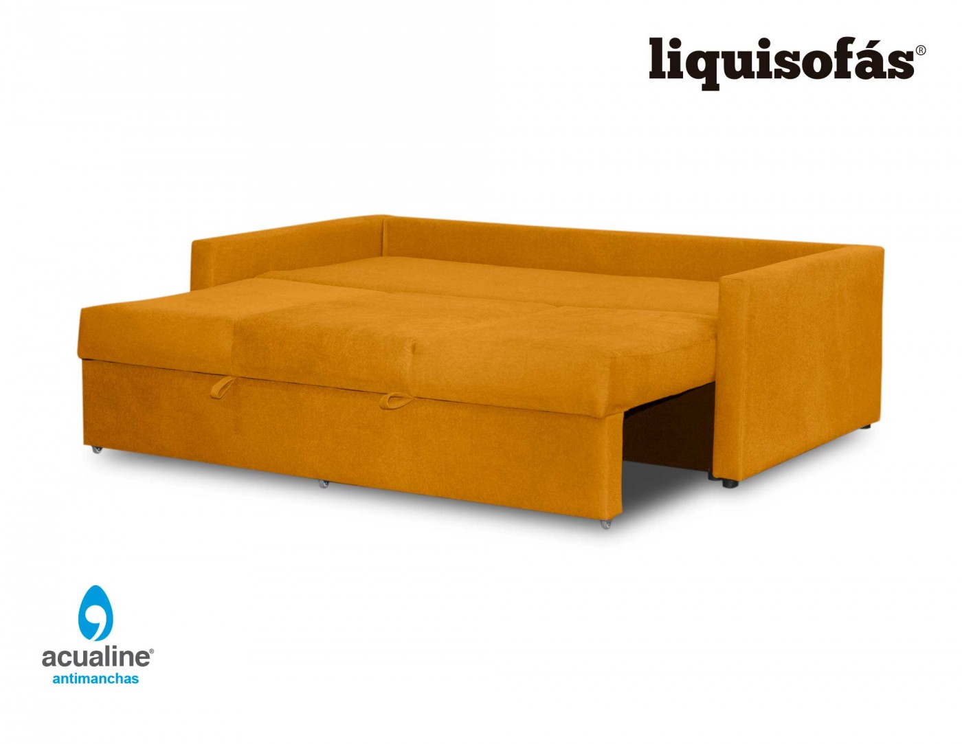 Sofá cama de arrastre Mod. GÓNDOLA. Sofá cama en Málaga.