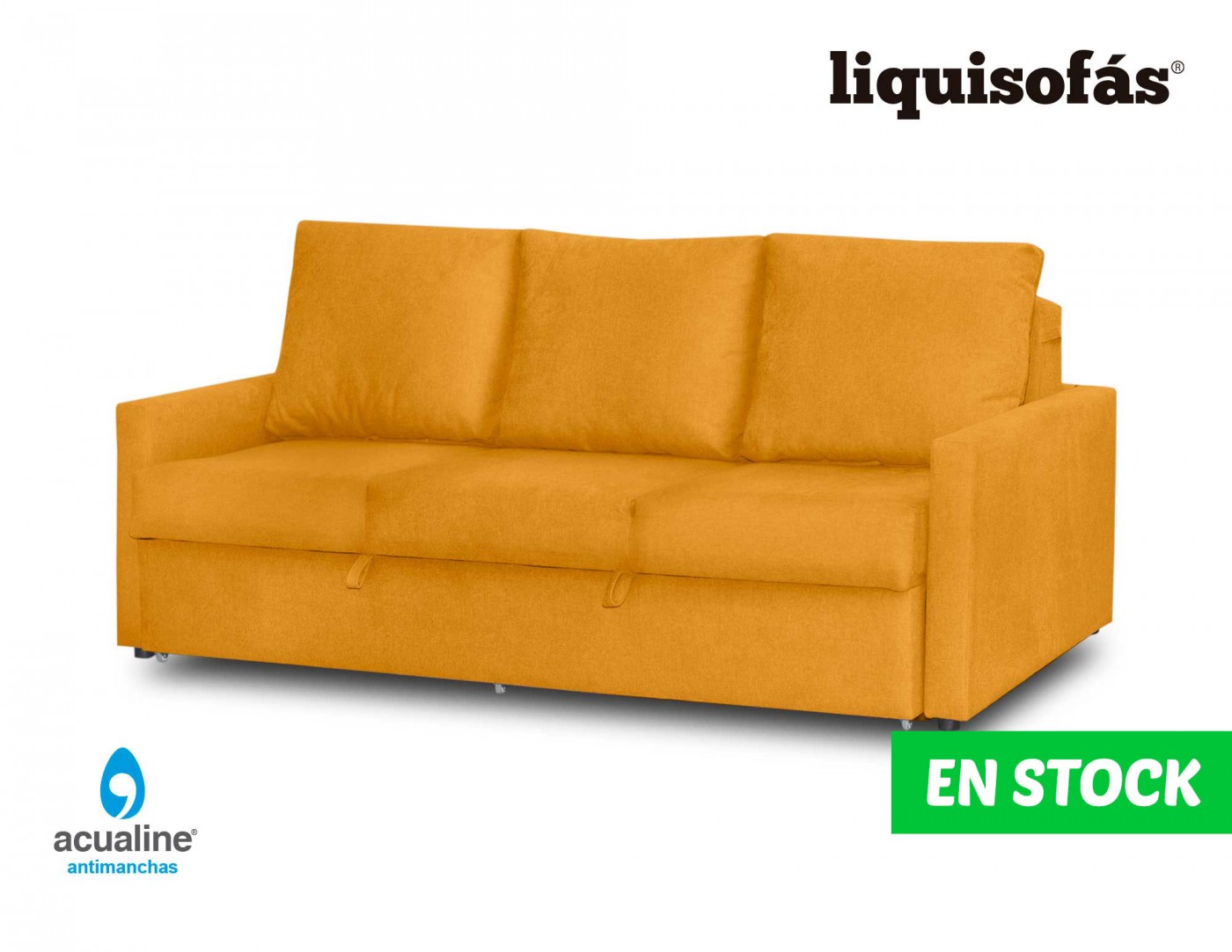 Sofá cama de arrastre Mod. GÓNDOLA. Sofá cama en Málaga.