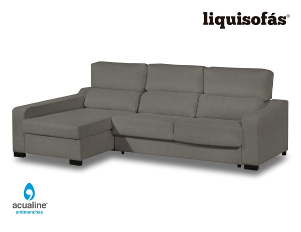 SOFÁ CHAISELONGUE CAMA CON SISTEMA ITALIANO Y RESPALDO RECLINABLE MOD. ROYAL MAIL