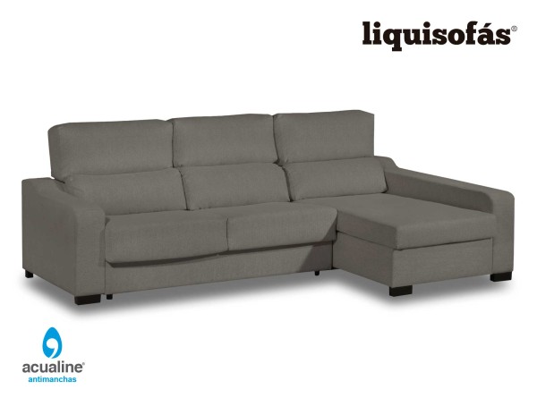 SOFÁ CHAISELONGUE CAMA CON SISTEMA ITALIANO Y RESPALDO RECLINABLE MOD. ROYAL MAIL