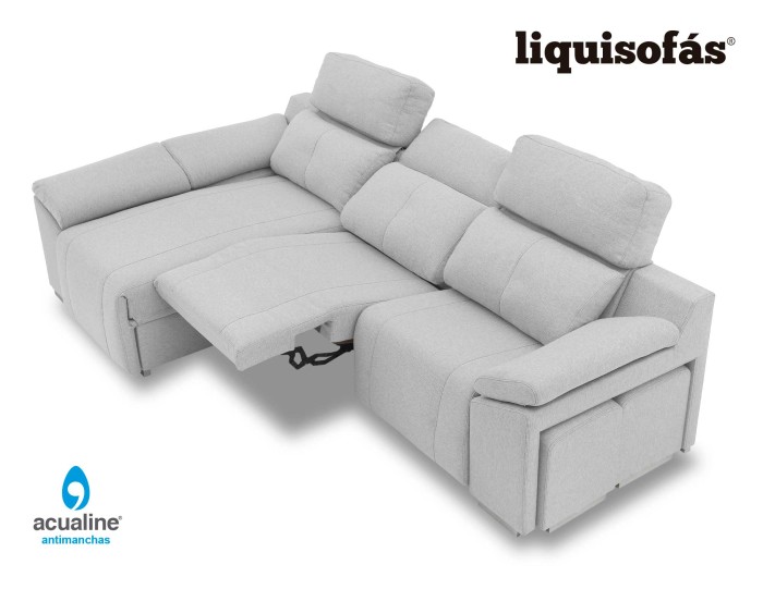 Comprar sofá chaise longue relax motorizado online - SofaNatur