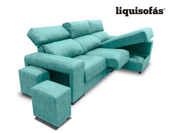 SOFÁ CHAISELONGUE RECLINABLE Y DESLIZANTE MOD. LAGUNA