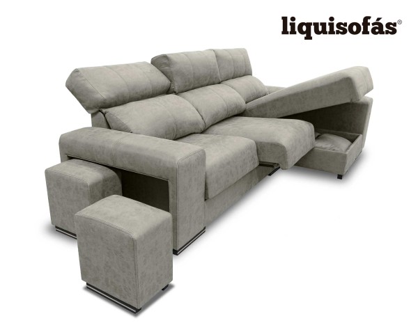 SOFÁ CHAISELONGUE RECLINABLE Y DESLIZANTE MOD. LAGUNA