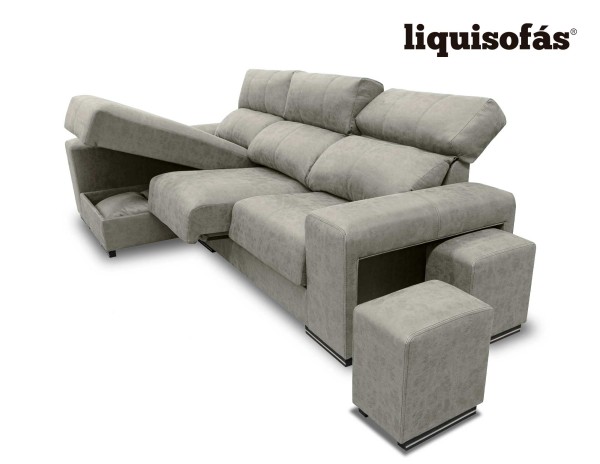SOFÁ CHAISELONGUE RECLINABLE Y DESLIZANTE MOD. LAGUNA