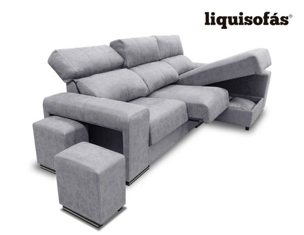 SOFÁ CHAISELONGUE RECLINABLE Y DESLIZANTE MOD. LAGUNA