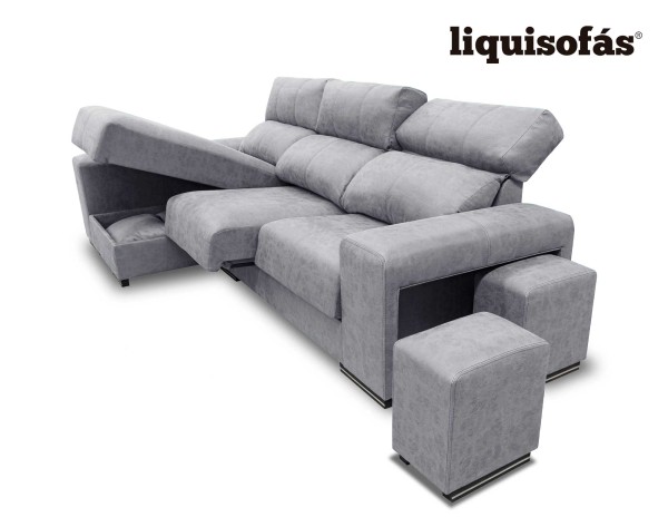 SOFÁ CHAISELONGUE RECLINABLE Y DESLIZANTE MOD. LAGUNA