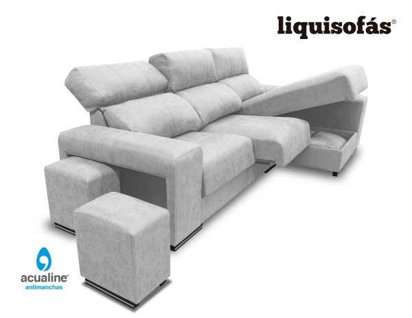 SOFÁ CHAISELONGUE RECLINABLE Y DESLIZANTE MOD. LAGUNA