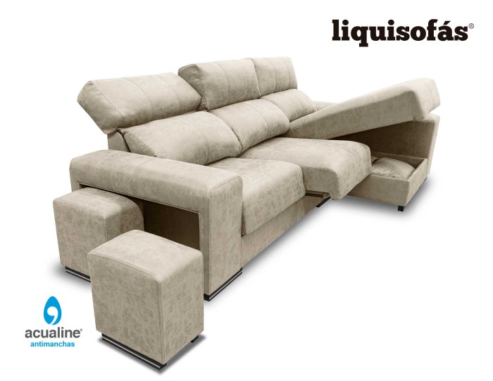 SOFÁ CHAISELONGUE RECLINABLE Y...