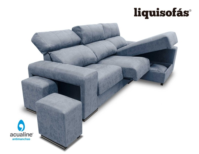 SOFÁ CHAISELONGUE RECLINABLE Y DESLIZANTE MOD. LAGUNA