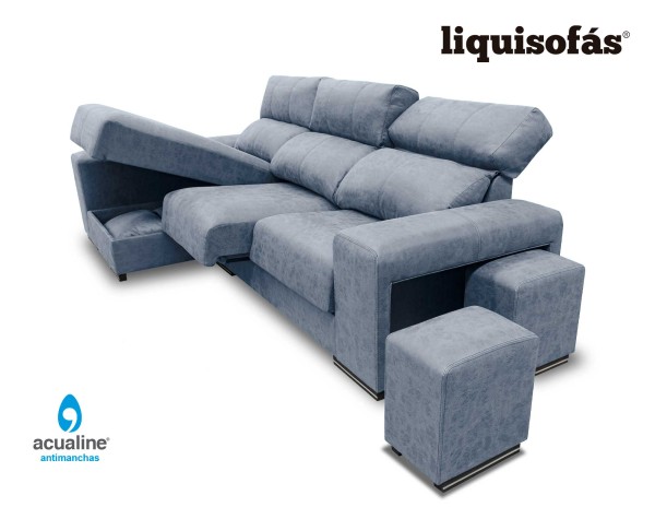 SOFÁ CHAISELONGUE RECLINABLE Y DESLIZANTE MOD. LAGUNA