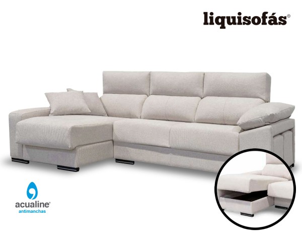 CHAISELONGUE ASIENTOS DESLIZANTES MOD. CAQUI