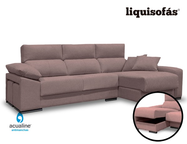 CHAISELONGUE ASIENTOS DESLIZANTES MOD. CAQUI