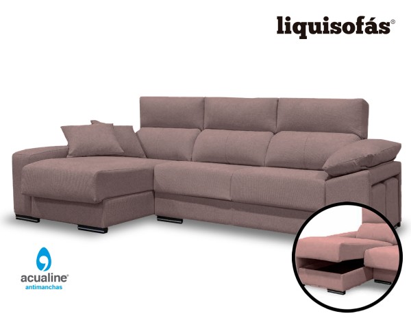 CHAISELONGUE ASIENTOS DESLIZANTES MOD. CAQUI