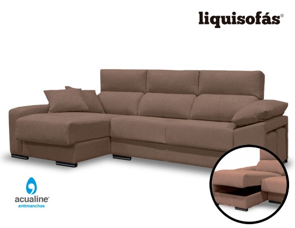 CHAISELONGUE ASIENTOS DESLIZANTES MOD. CAQUI