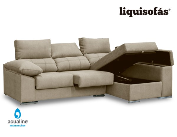 CHAISELONGUE DESLIZANTE Y RECLINABLE MOD. PLATA
