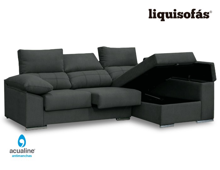 CHAISELONGUE DESLIZANTE Y RECLINABLE MOD. PLATA