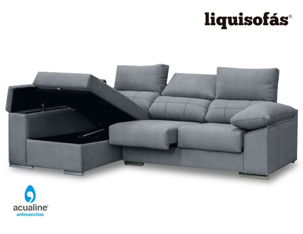 CHAISELONGUE DESLIZANTE Y RECLINABLE MOD. PLATA