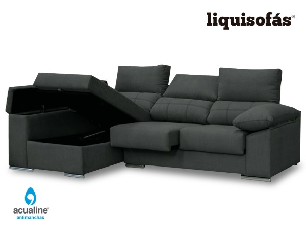 CHAISELONGUE DESLIZANTE Y RECLINABLE MOD. PLATA