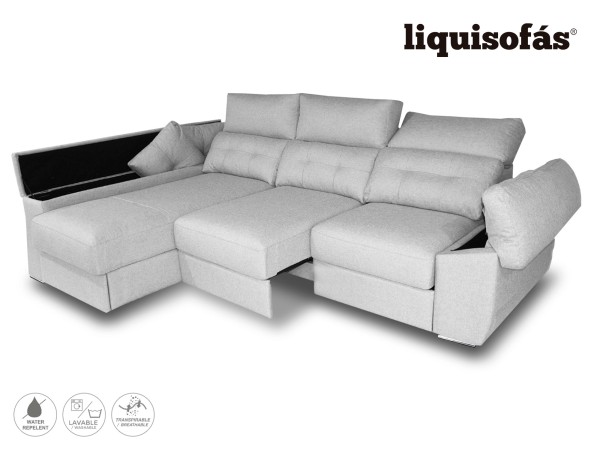 CHAISELONGUE DESLIZANTE FRONTAL Y RECLINABLE MOD. BARCELONA