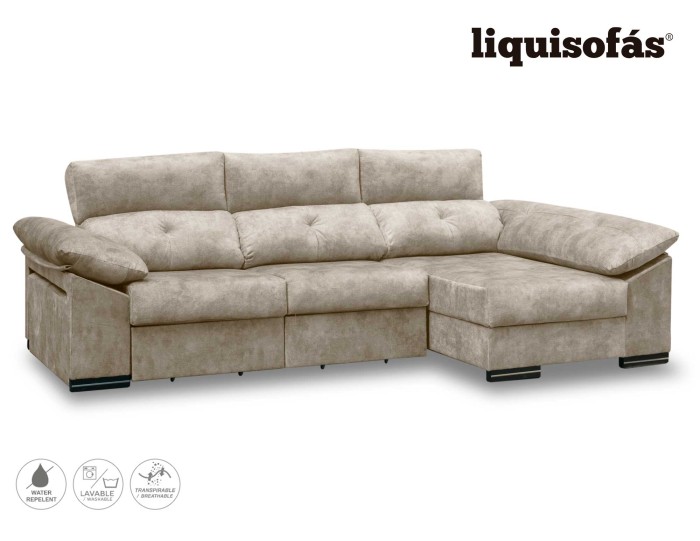 CHAISELONGUE DESLIZANTE FRONTAL Y RECLINABLE MOD. SOMBRA