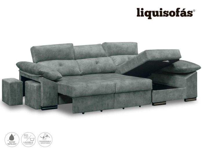 CHAISELONGUE DESLIZANTE FRONTAL Y RECLINABLE MOD. SOMBRA